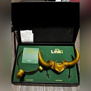 Loki Gold Horned Crown Set